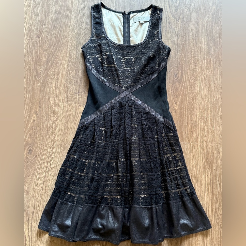 Macd Badgley Mischka Black Lace Dress